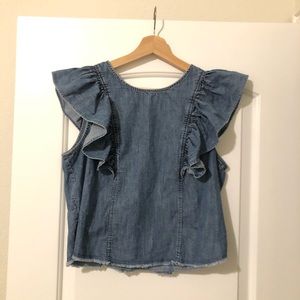 Gap Denim Butterfly Flare Top